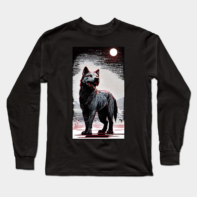 Night's Phantom Predator Long Sleeve T-Shirt by GoodSirWills Place